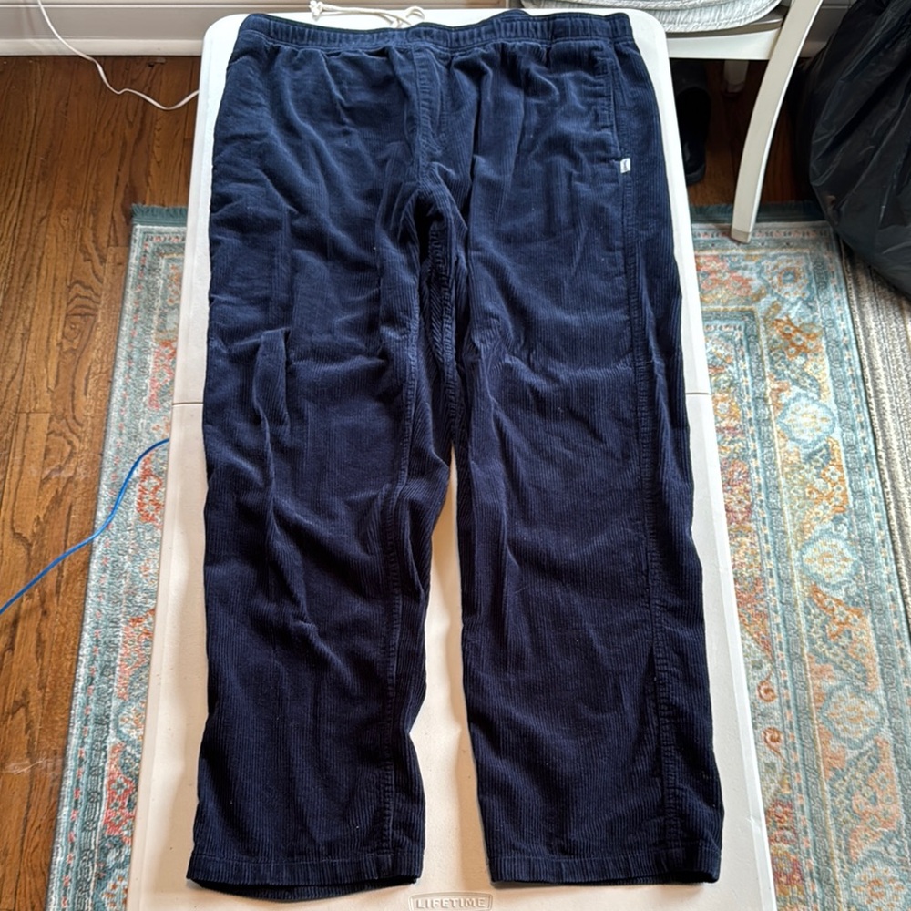 Birdwell Britches Blue Corduroy Pants with Straight Leg